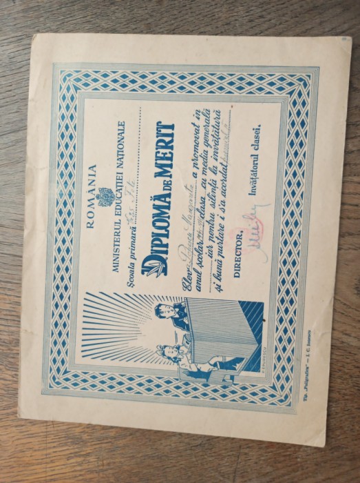 DIPLOMA DE MERIT, 1945-1946, PREMIUL II