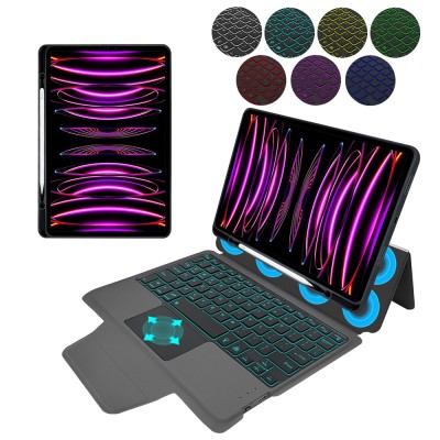[Pachet 360&amp;Atilde;&amp;sbquo;&amp;Acirc;&amp;deg;] Husa cu tastatura + folie iPad Pro 2018 11.0 A1980A1979 Techsuit KeyTab Pro,&amp;Atilde;&amp;sbquo;&amp;Acirc;&amp;nbsp;negru foto