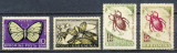 ROMANIA 1956-Lp 413+413a Insecte daunatoare Serie de 3 timbre si eroarea MNH, Nestampilat