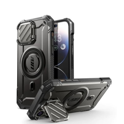 Husa pentru iPhone 16 - Supcase Unicorn Beetle XT MagSafe - Black foto