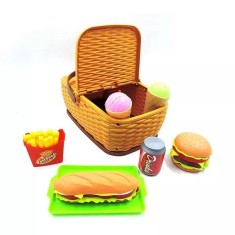 Set de joaca Cosulet cu 9 piese pentru picnic, plastic,+3 ani