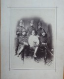 Fotografie pe carton, Voluntarii Corpului Magheru la Campina in 1896