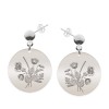 Flora - Cercei personalizati buchet flori cu tija din argint 925