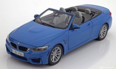 Macheta BMW M4 F83 cabrio 2015 albastru - Paragon 1/18 foto