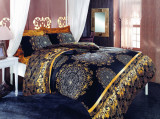 Lenjerie de pat pentru o persoana, Osmanl&Auml;&plusmn; - Yellow, Pearl Home, Bumbac Ranforce