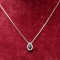 Colier din argint Lacrima cu Onix Negru Arg44C