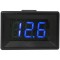 Voltmetru LED 3-30Vdc 35x23x20mm albastru