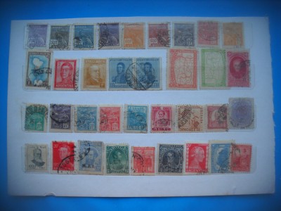HOPCT LOT NR 552 - 35 TIMBRE VECHI-AMERICA LATINA-STAMPILATE/STAMPILAT foto