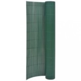 vidaXL Gard pentru grădină cu 2 fețe, verde, 110x400 cm