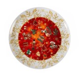 Farfurie Craciun portelan multicolor &Oslash; 20,5 cm