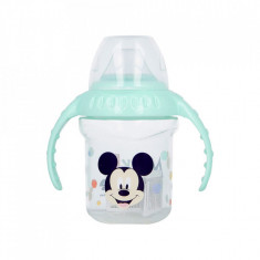 Cana 250ml cu capac si manere cioc din silicon Disney Mickey Mouse