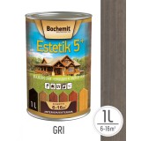 Lazura lemn Bochemit Estetik Clasic 1L, gri, protectie UV