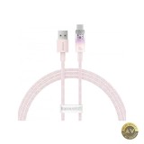 Cablu Date si Incarcare USB-A - USB-C Baseus Explorer 100W 1m Roz CATS010404