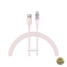 Cablu Date si Incarcare USB-A - USB-C Baseus Explorer 100W 1m Roz CATS010404