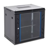 Rack perete 12U 19&#039; 600x450, negru, seria economica - ASYTECH Networking ASY-12U-6045WL