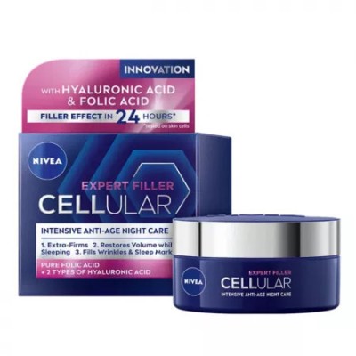 CREMA NOAPTE HYALURON CELLULAR FILLER+FERMIATE 50ML foto