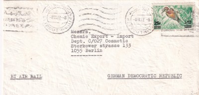 FILATELIE TEMATICA - PLIC LIBAN TEMATICA PASARI AIRMAIL foto