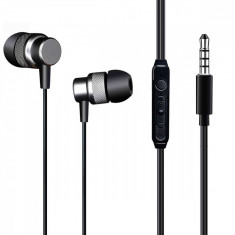 Casti In-Ear WELL EP303 jack 3.5mm Black foto