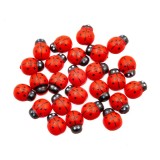 Mini buburuze din lemn pentru activitati crafts,25 de bucati set,15 mm