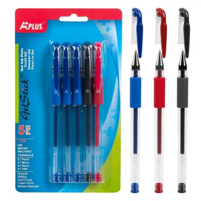 Set Pixuri Gel, APLUS, GelStick, Multicolor, 5 Bucăți foto