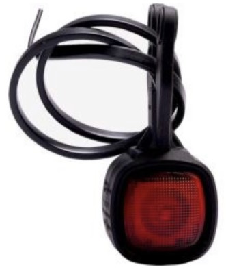 Lampa gabarit led rosu+alb cu brat 102mm, LED, Fristom, 12v-24v foto