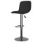 Scaune de bar, 2 buc., negru, material textil - 5