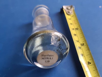 Rar Miraj 125 Parfum Rom&amp;acirc;nesc vechi comunist de colectie sticla foto