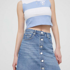 Tommy Jeans fusta jeans mini, creion