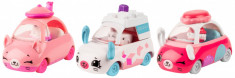 Set 3 masinute Tea Brake cu 3 figurine Shopkins Cutie Cars foto