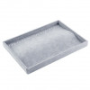 Tava Expunere Bijuterii, Lantisoare, Bratari, 20 Spatii, Catifea Gri, 35x24cm, Watchbox