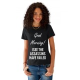 Tricou dama negru - Assassins faild - XL