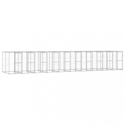 Padoc pentru c&amp;acirc;ini de exterior, 24,2 m&amp;sup2;, oțel galvanizat foto