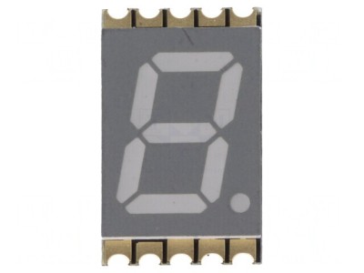 Afișaj LED 7 Segmente 10mm Albastru foto
