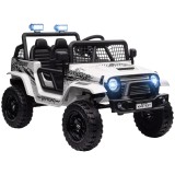 AIYAPLAY Mașină Electrică pentru Copii 3-6 Ani Off-road 12V cu Telecomandă Alb | Aosom Romania