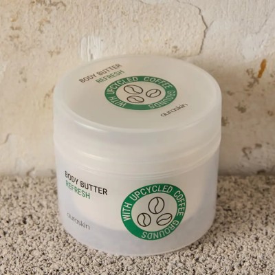 AuraSkin Unt de corp &amp;ndash; Refresh, cu boabe de cafea transformate si mar verde, pentru toate tipurile de piele, 200 ml foto