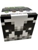 Set cuburi magnetice tip Minecraft 100 piese cutie alb-negru cu figurine