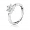 Inel argint - floare din zircon, model proeminent - Marime inel: 62