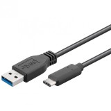 Cablu USB 3.0-A la tip C T-T 0.15m Negru, KU31CA015BK, Oem