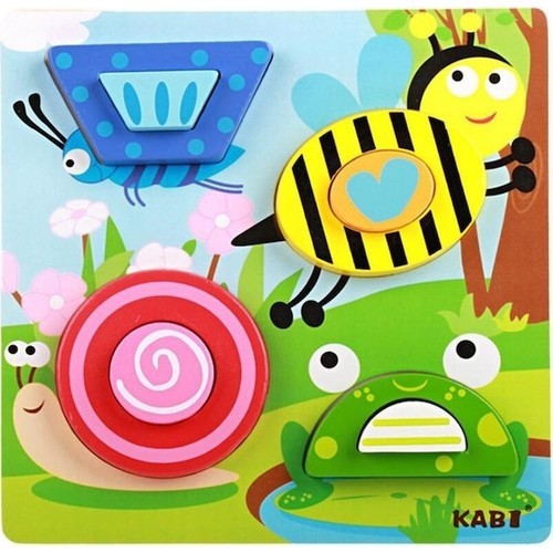 Puzzle 2D, lemn, vietuitoare