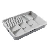 Suport tacamuri pentru sertar, C-500G, extensibil, plastic, 39.5 x 31.5 x 5.5 cm