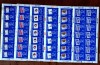 ROMANIA 2004-CONGRESUL UPU IN FILATELIE-6 COLI MICI DE 14 TIMBRE, Nestampilat