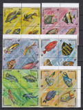 Burundi 1974 - PESTI - 24 Val. in 6 blocuri de 4 - MNH