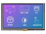 Afișaj TFT 5&quot; 800x480 LED 500cd/m2
