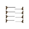 56629 VOREL Set 8 chei hexagonale cu bila cu maner T, 2.5-10 mm