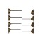 56629 VOREL Set 8 chei hexagonale cu bila cu maner T, 2.5-10 mm