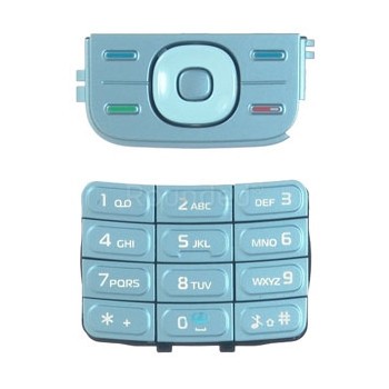 Set tastatură Nokia 5200 Argintiu foto