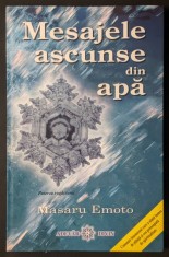 MESAJELE ASCUNSE din APA &ndash; Masaru Emoto 187pag ilustrata 2006 Apa reflecta ganduri cuvinte rugaciuni sentimente muzica 2006 Adevar Divin Stare ca noua