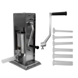Aparat mecanic de facut carnati ROTOR RML-S3,vertical,3 L,inox alimentar,cuva basculanta,6 palnii,actionare prin manivela