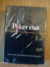 Carti de Joc Poker Club plastificate 100% foto