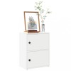 Biblioteca Gossi, alb, 40x24x52 cm, lemn prelucrat, rafturi depozitare, montare flexibila